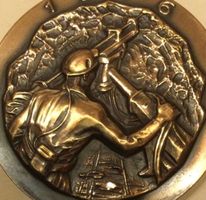 Selten. Médaille Gotthard-Strassentunnel 1976 Bronze