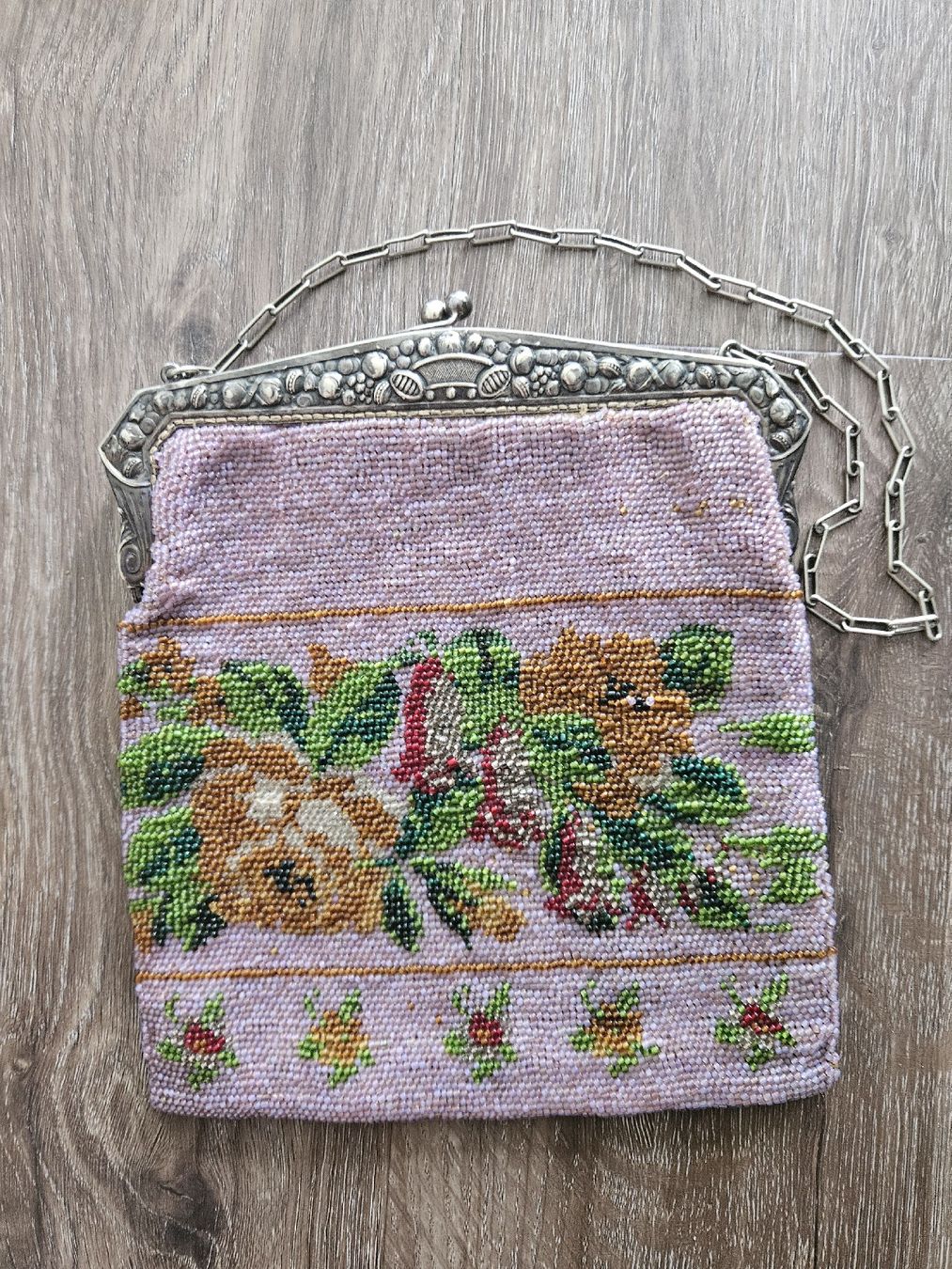 Borse da donna: Vintage Handtasche mit Perlen bestickt – Usato da St. Gallen venduto da jul_6bcl 1