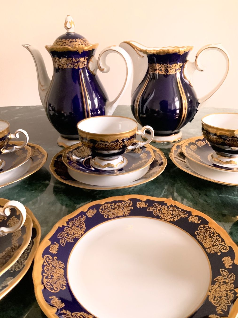 Services de table: Kaffeeservice Echt Kobalt – D'occasion à Basel par dreiklang01 1
