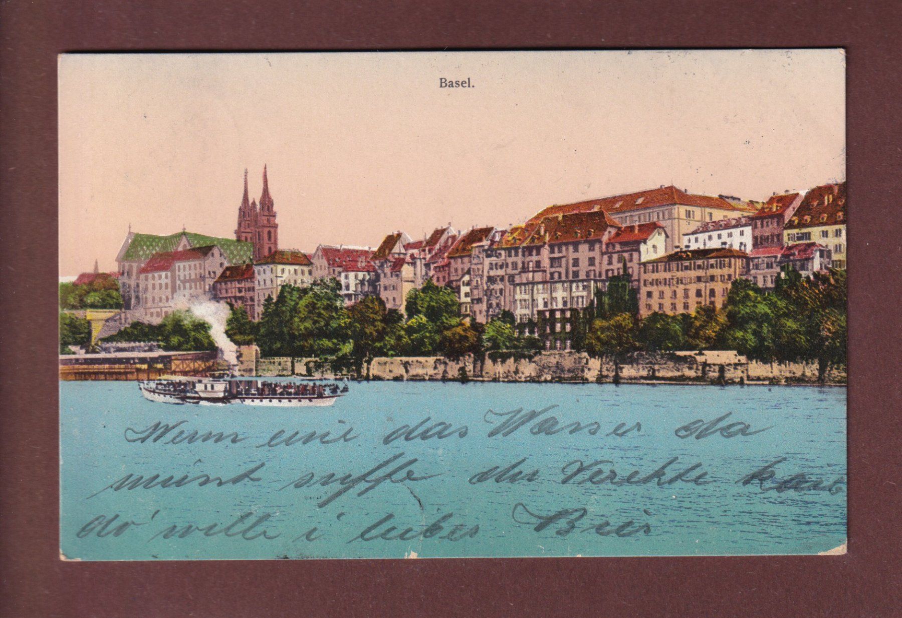 Cartes postales: BASEL - Am Rhein - 1915 – D'occasion à Pully par nicecards-shop