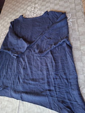 Haut - tunique asymétrique taille S 35% coton