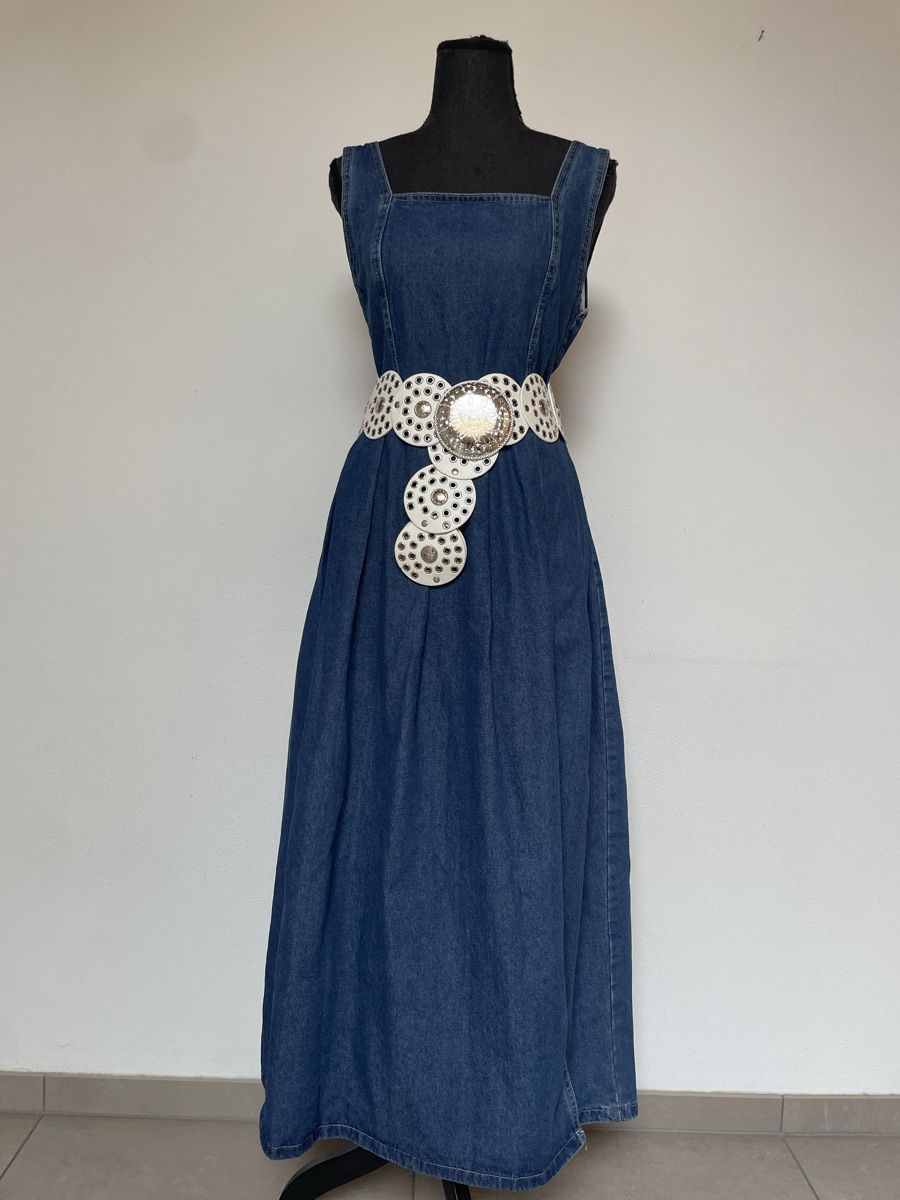 Kleider: Boho Maxi Jeanskleid – Neu (gemäss Beschreibung) aus Sigriswil von