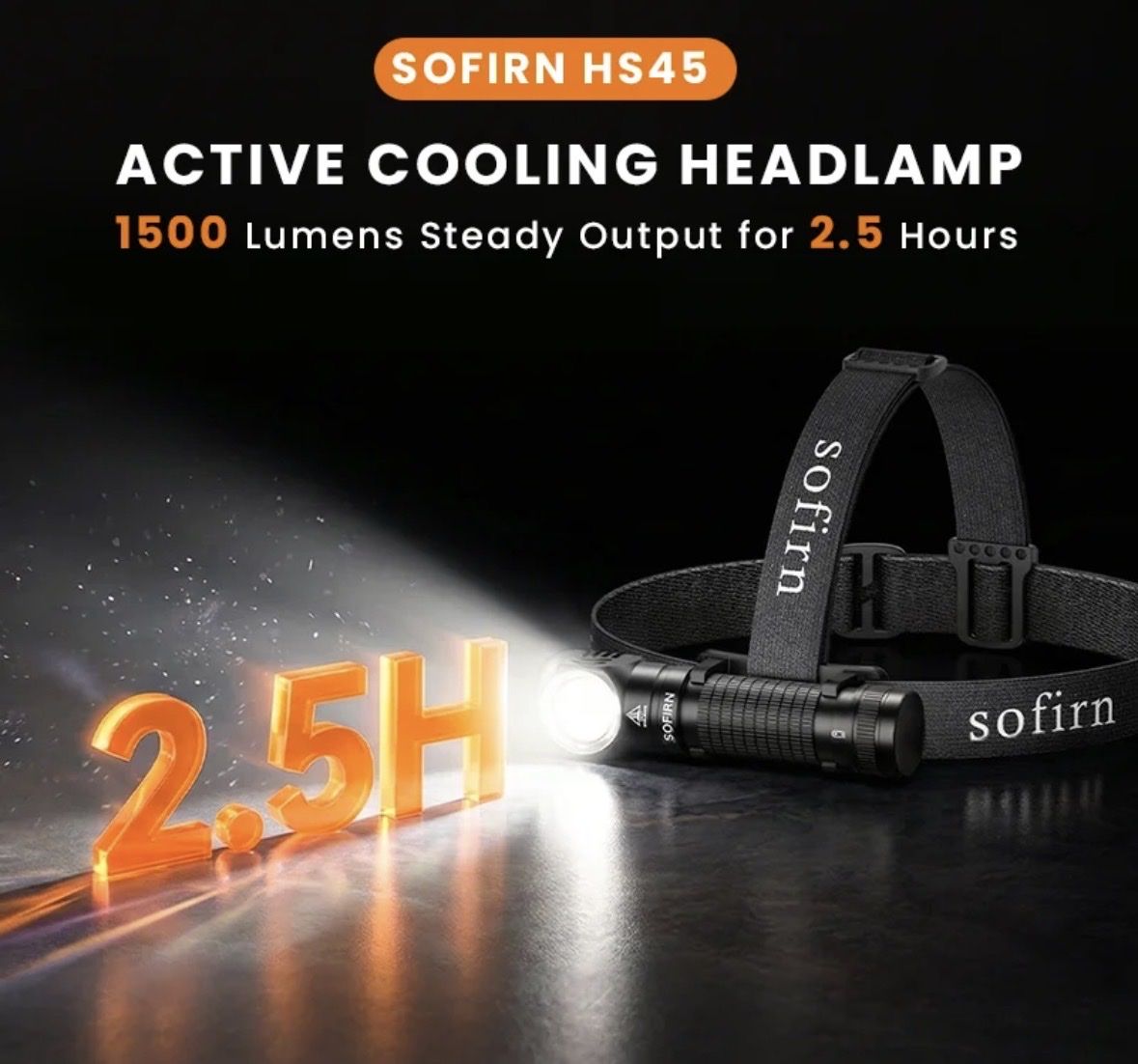 Lampade: Neu: Sofirn HS45 Stirnlampe mit 3200 Lumen – Nuovo e nell'imballaggio originale da Arbon venduto da Helmuth 6