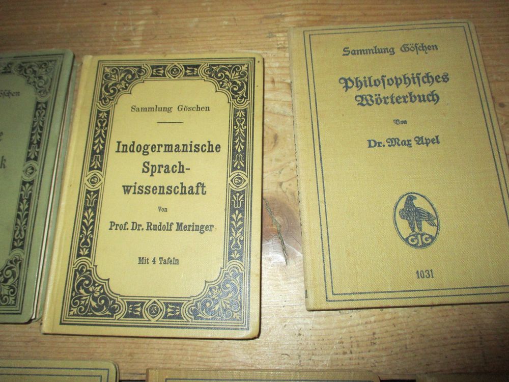 Livres: Antiquarische Bücher Sammlung Göschen, 9 Stück – D'occasion à Flims - Dorf par Stagediver 2