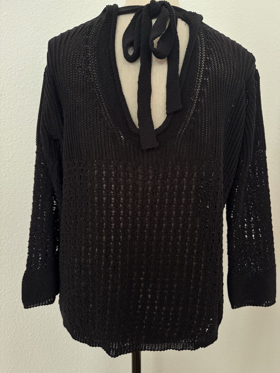 Max Mara Maglioni & Felpe: Superbe Pull Max Mara noir en coton et polyamide, taille M – Nuovo (secondo la descrizione) da Morges venduto da sandy069 1
