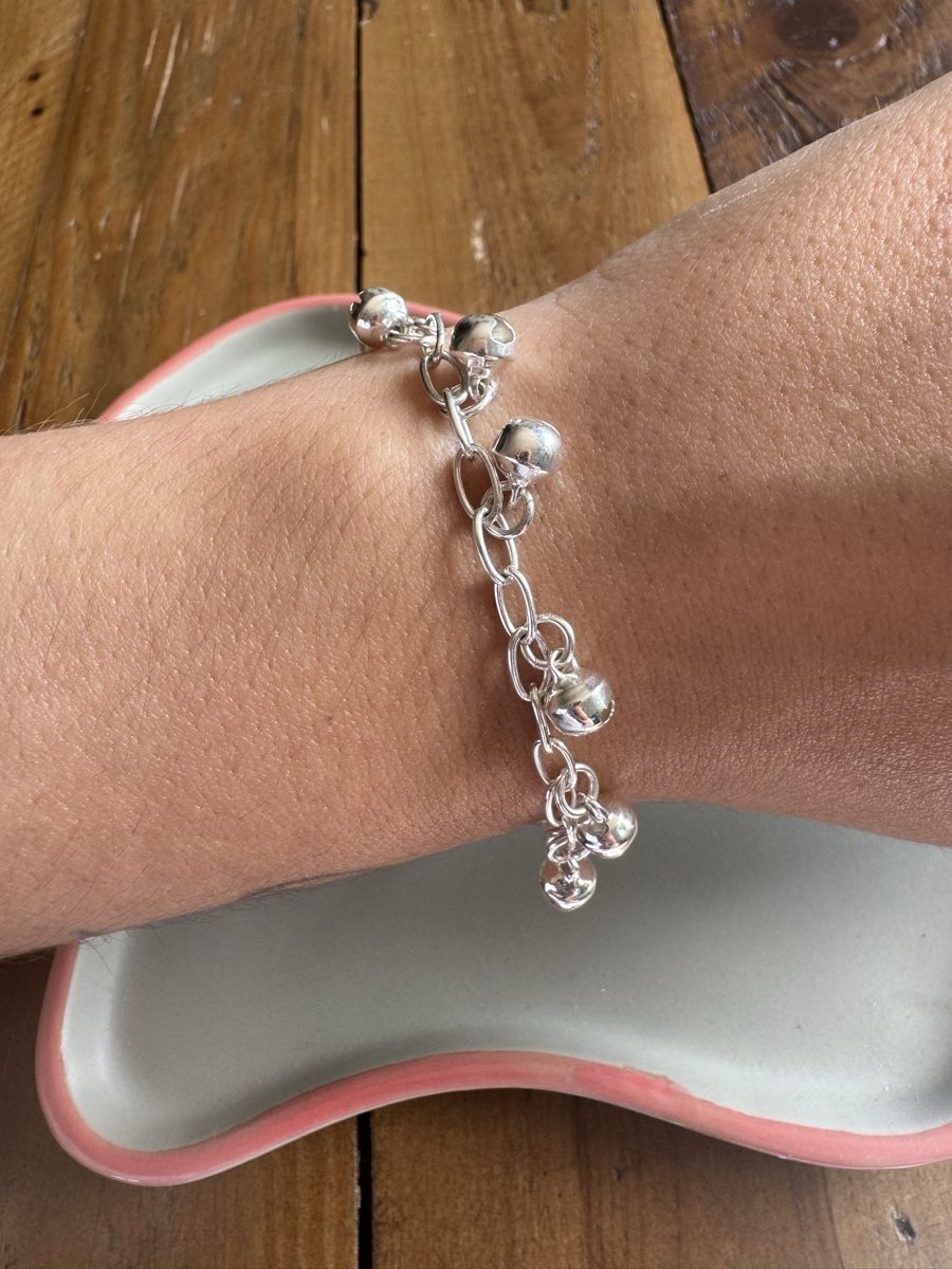 Bracciali & Braccialetti: Armband mit Glöckchen, versilbert 925 – Usato da Männedorf venduto da mariadelrocioeberle 3
