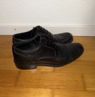 Schwarze Lederschuhe, Grösse 42