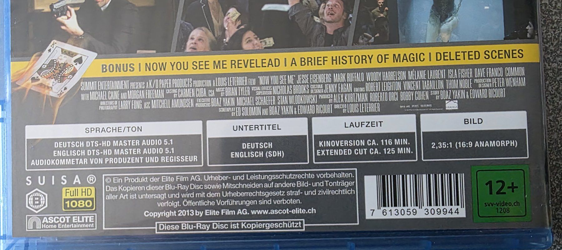 Tutti i DVDs: Blu Ray-  Now you see me – Usato da Oetwil am See venduto da fineli2 1