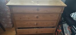 Kommode Kiefer Massiv Vintage 110x90cm gebraucht