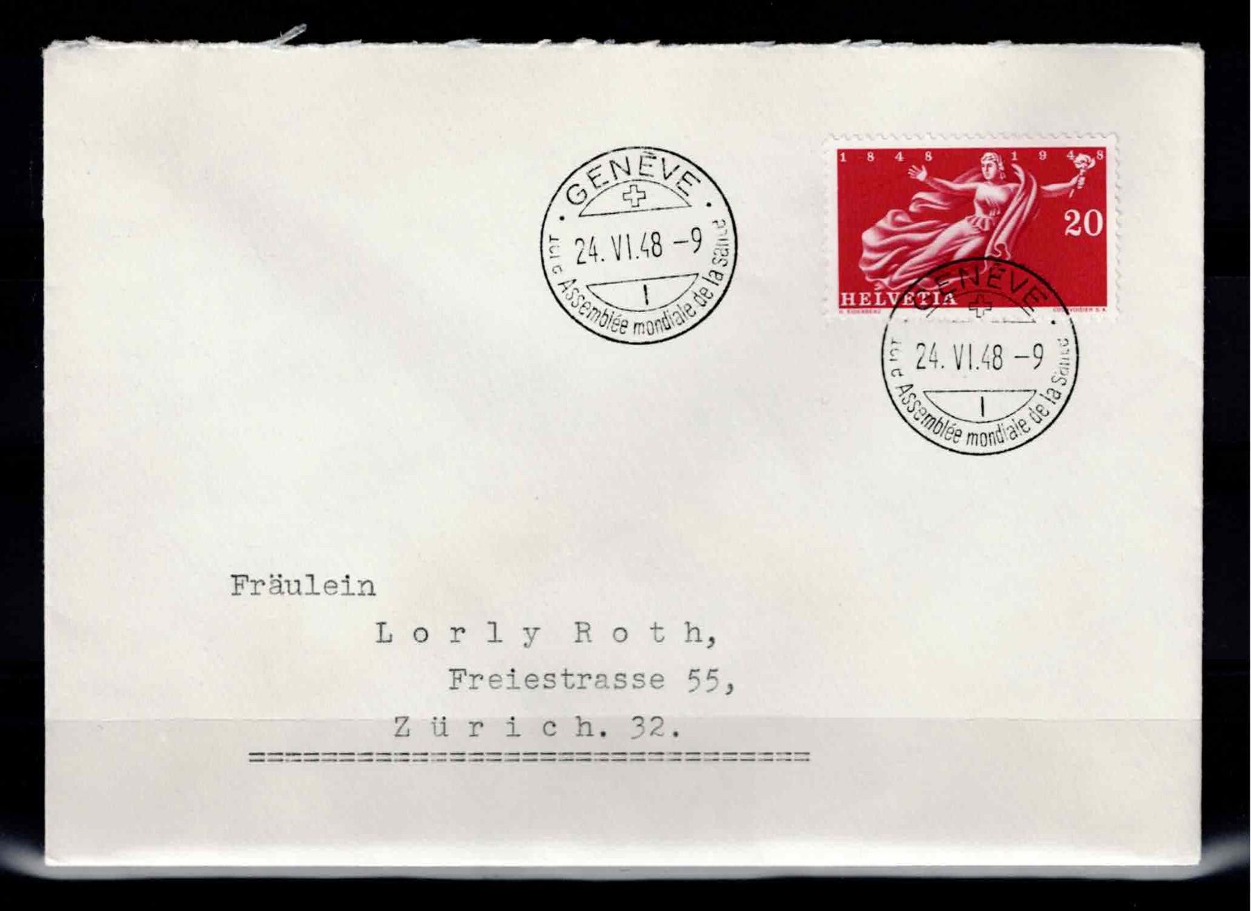 Tutti i francobolli: Schweiz  Brief 1948 – Usato da Koblenz venduto da Markenhimmel