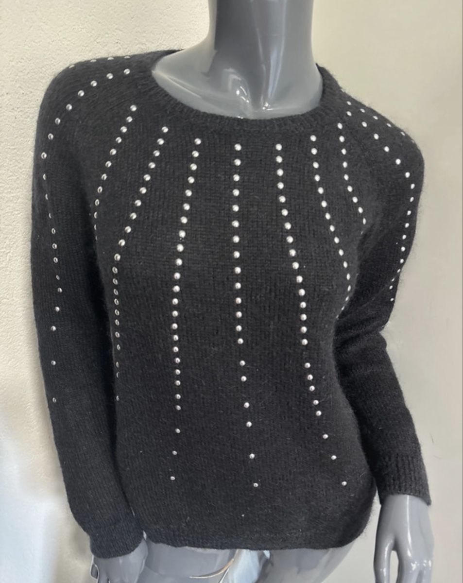 Pullover & Sweatshirts: Pull Sézane noir avec clous argentés taille S – Gebraucht aus Genève von Elophearse1204 4