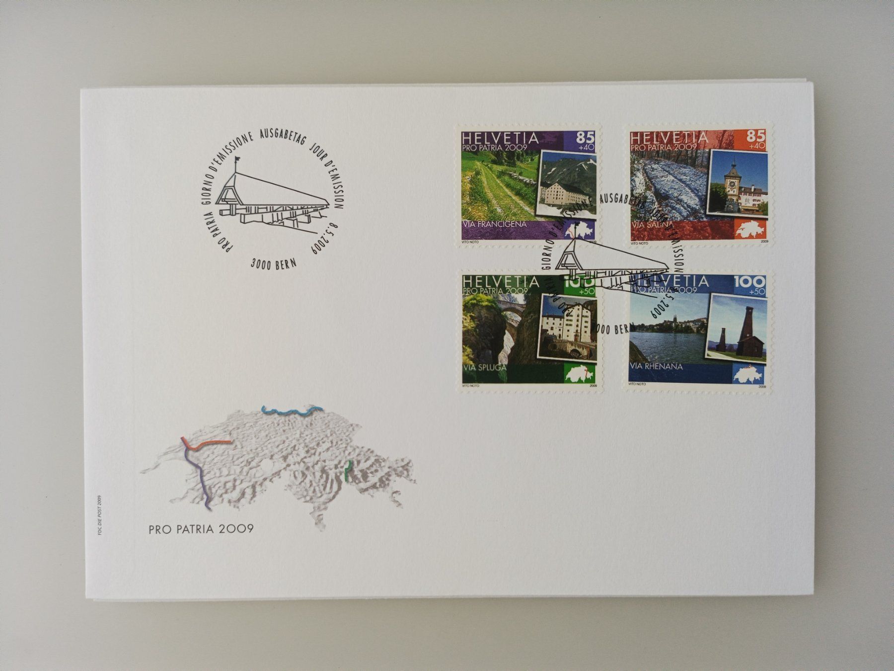 Tutti i francobolli: 2009 FDC Pro Patria – Usato da Dübendorf venduto da goeggi79