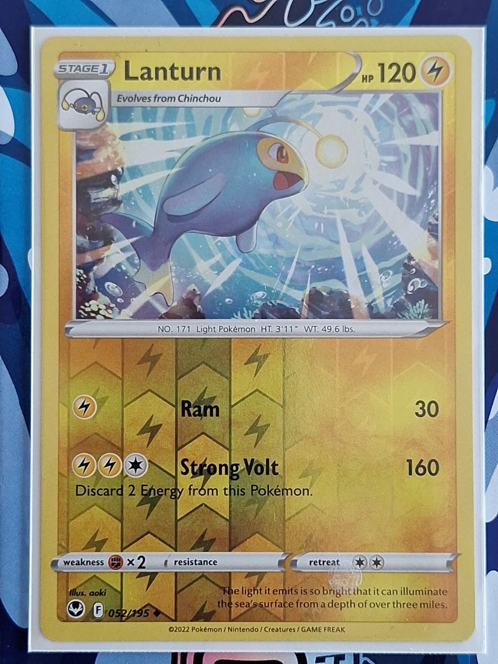 Pokémon Cartes à collectionner: Lanturn - Reverse Holo Silver Tempest #Ord3 – D'occasion à Altstätten SG par GGsGameshop