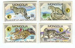 Briefmarken "Schneeleopard". Mongolei.