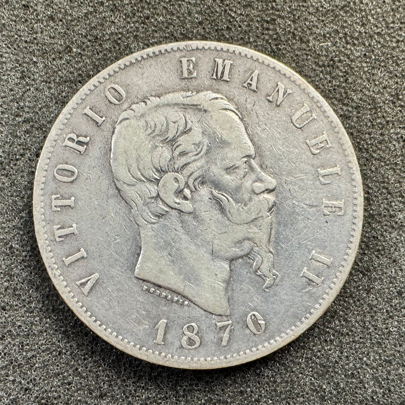 Tutti le monete: 5 Lite Italien Silber 1870 – Usato da Reitnau venduto da Coinhouse 1