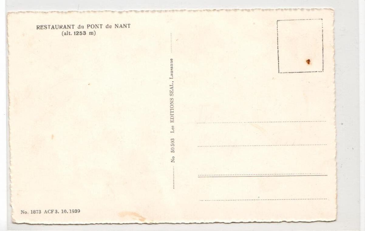 Cartoline postali: Restaurant du Pont de Nant – Usato da Wolhusen venduto da Curver9 1