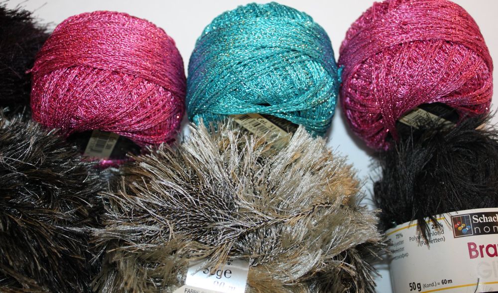 LICHENGTAI Paillettengarn 100g - Glitzergarn Mit Pailletten Zum Häkeln & Stricken