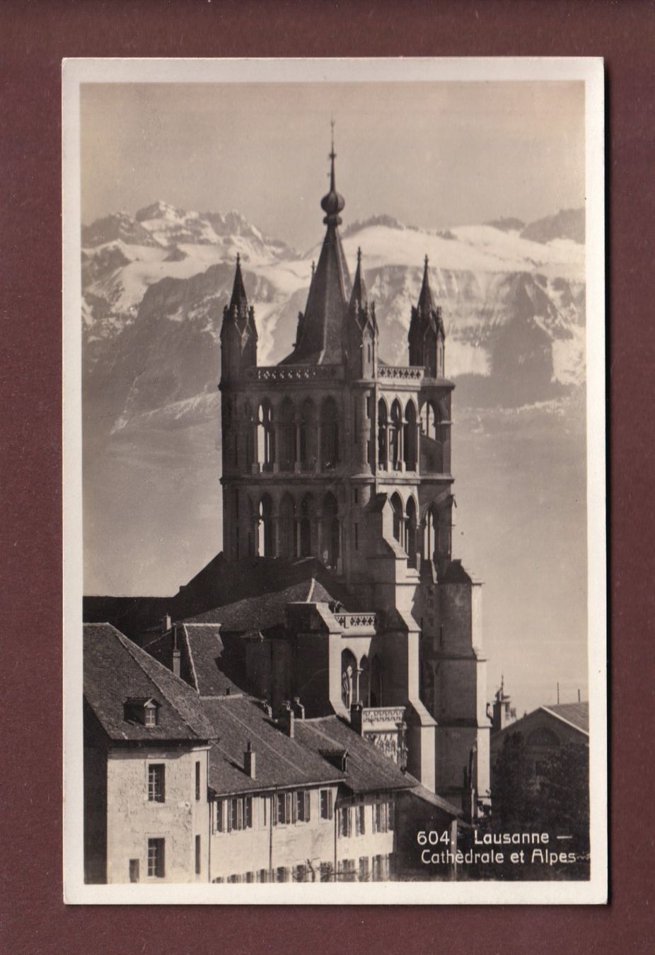 Cartoline postali: LAUSANNE - Cathédrale - 1930 – Usato da Pully venduto da nicecards-shop