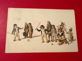 Pro Juventute 1916 / Kreisel und Hund