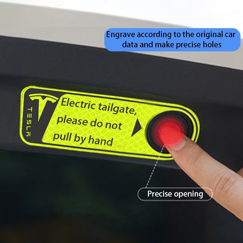 Sticker: Tesla Kofferraum Warning Aufkleber – Nuovo e nell'imballaggio originale da Dietikon venduto da e-car-shop.schweiz 1