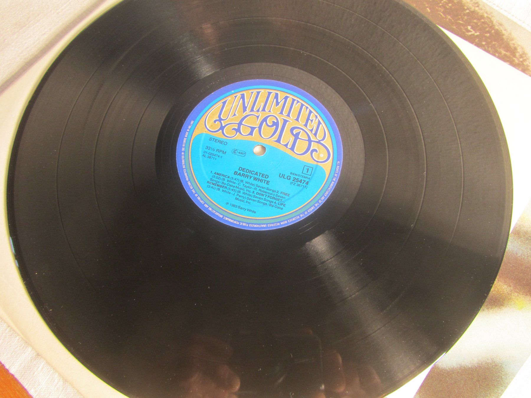 Dischi in vinile: Barry White - Dedicated - Vinyl LP Platte – Usato da Seengen venduto da mikelele 1
