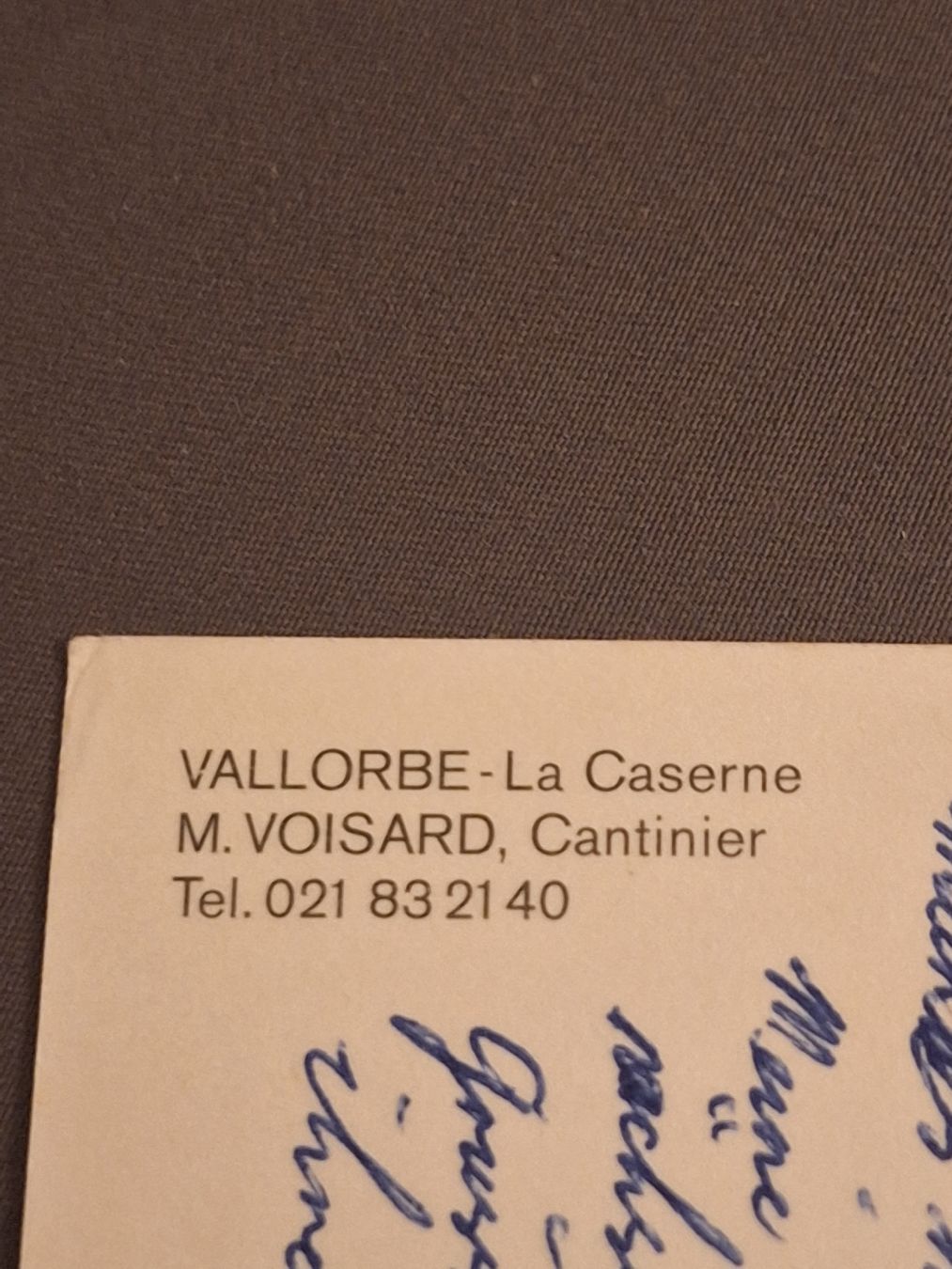 Cartoline postali: Vallorbe-La Caserne Ansichtskarte, Feldpost – Usato da Schaffhausen venduto da RicardoSchaffhausen 2