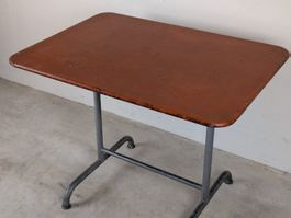 Tisch klappbar vintage Klapptisch Bigla Metall rot Klassiker