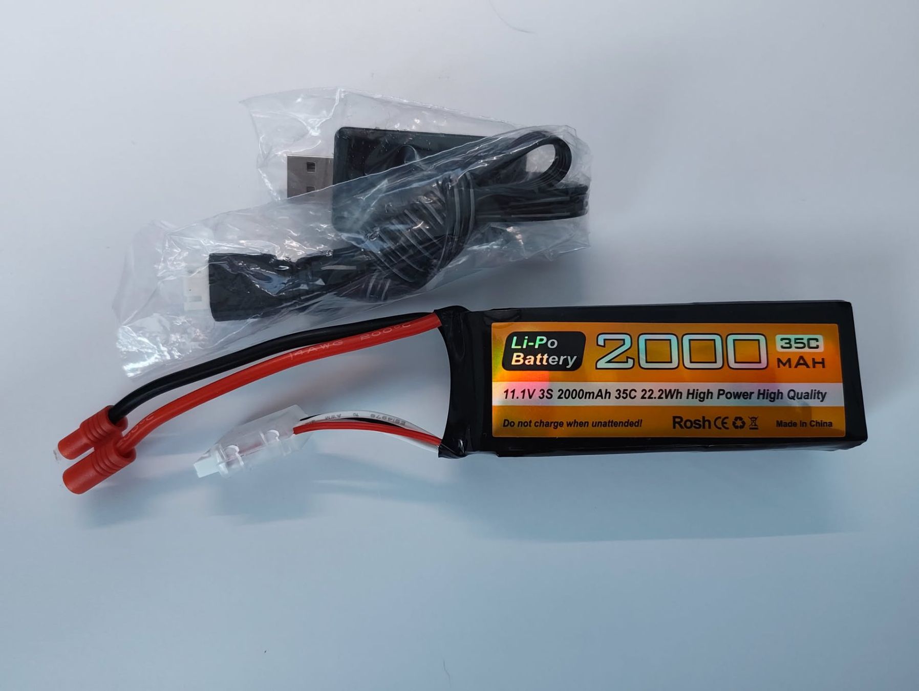 Batterie, Caricabatterie & Alimentatori: 3S/11.1V 2000mAh 35C LiPo Akku – Nuovo (secondo la descrizione) da St.Gallen venduto da becks0815