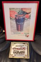 Coca-Cola Spiegel und Bild Vintage