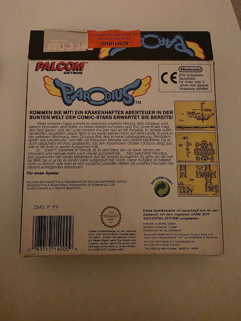 Giochi: Parodius gameboy – Usato da Villeneuve VD venduto da 19scarface88 1