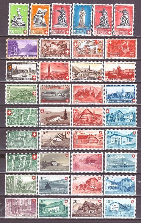 Tutti i francobolli: PP 1938 - 1963 Sammlung postfrisch ** – Nuovo (secondo la descrizione) da Frauenfeld venduto da Interessent1