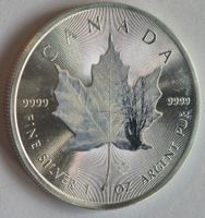 Kanada Maple Leaf 2014 Silber 1 Unze mit Farb-Blatt ab 1 Fr.