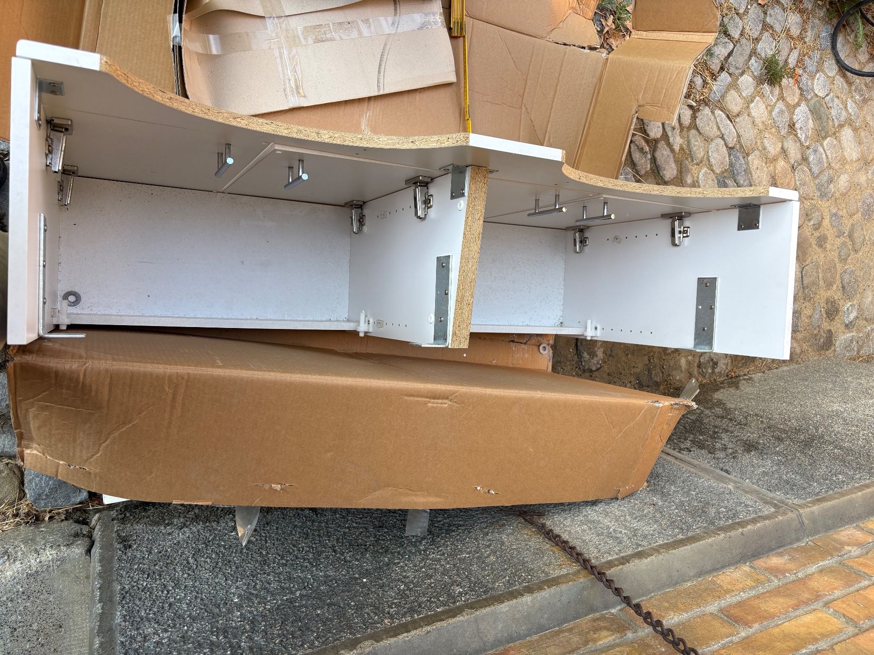 Lavabi & lavandini: Doppelwaschbecken mit Steinplatte mit Unterbaumöbel – Usato da Frieswil venduto da tentimesbigger 3