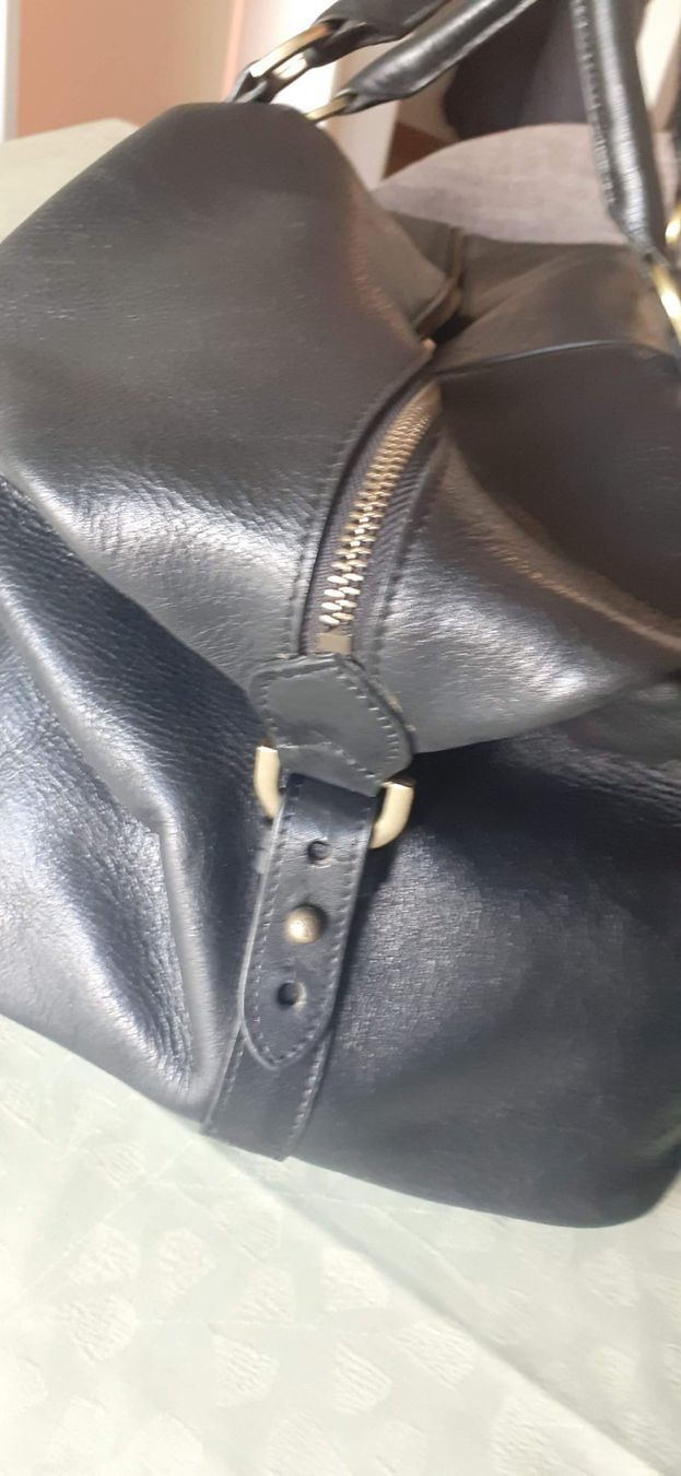 Sacs: Vintage Reisetasche Echtleder schwarz – D'occasion à Zürich par JoRuTu 2
