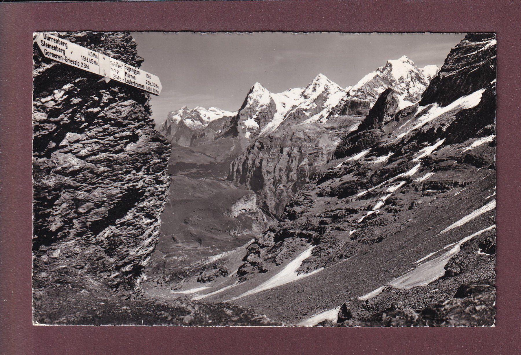 Cartoline postali: SEFINENFURGGE-PASSHÖHE - 1961 – Usato da Pully venduto da nicecards
