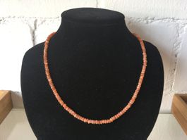 SONNENSTEIN  HALSKETTE  FACETTIERT 4,2 x 2mm  LÄNGE 46,5cm