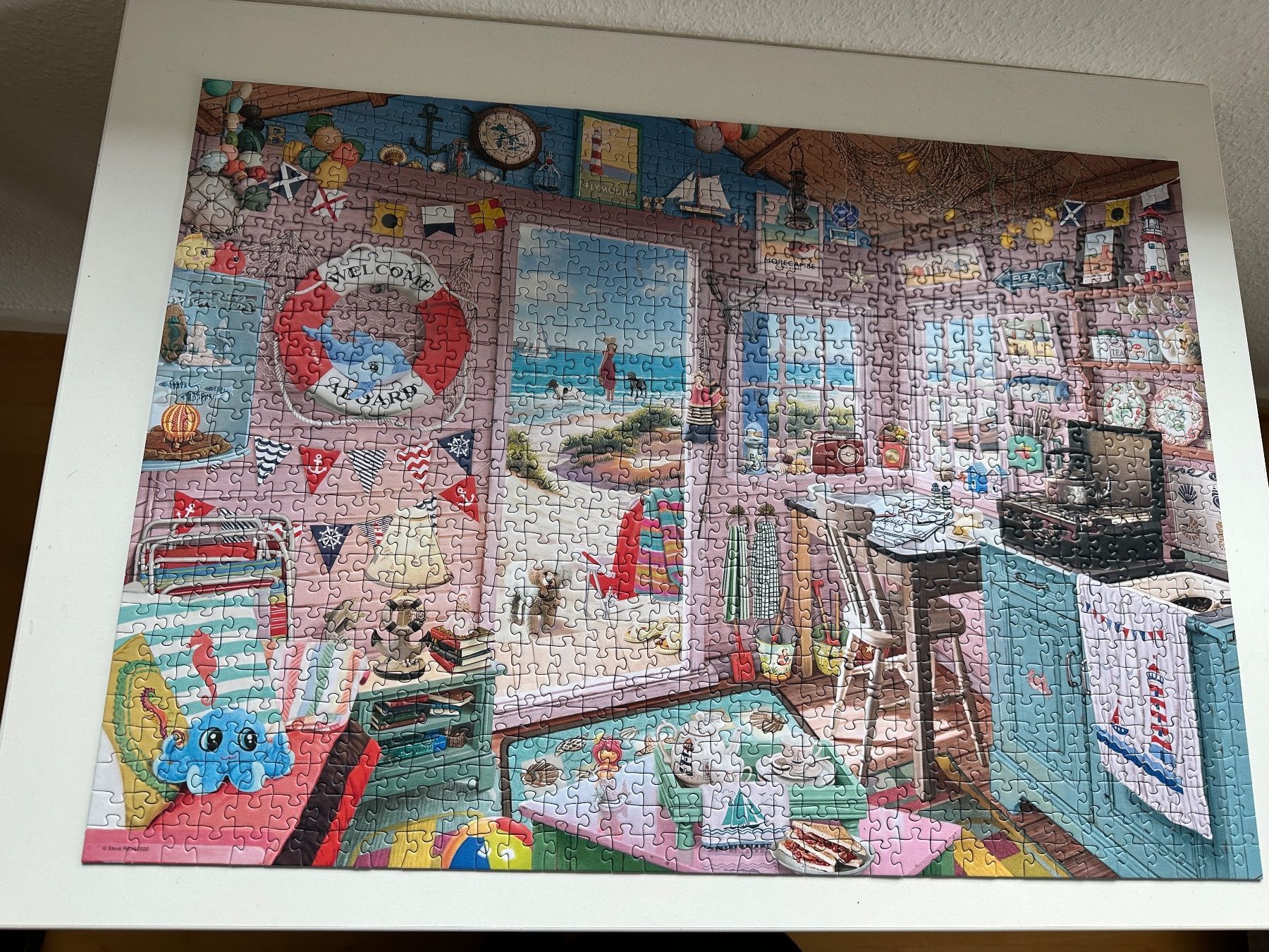 Ravensburger Puzzles: Ravensburger 1000 Puzzle „Strandhütte“ – Gebraucht aus Zürich von babssusch 1