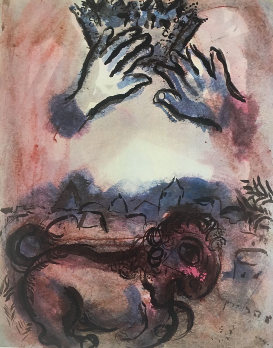Grafiken & Lithographien: Marc Chagall    "Der Löwe, das Symbol Judas" FARBOFFSET – Gebraucht aus Nennigkofen von waltraub 1