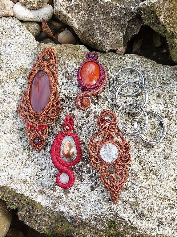 Ciondoli: Makramee Schmuck Anhänger (Set) 3 – Usato da Muttenz venduto da Isi844
