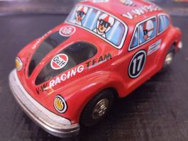 VW Käfer Blechauto rot Made in Japan V.W. 1303A