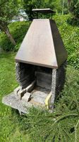 Gartengrill Stein mit Abdeckung gebraucht renovationsbedü...