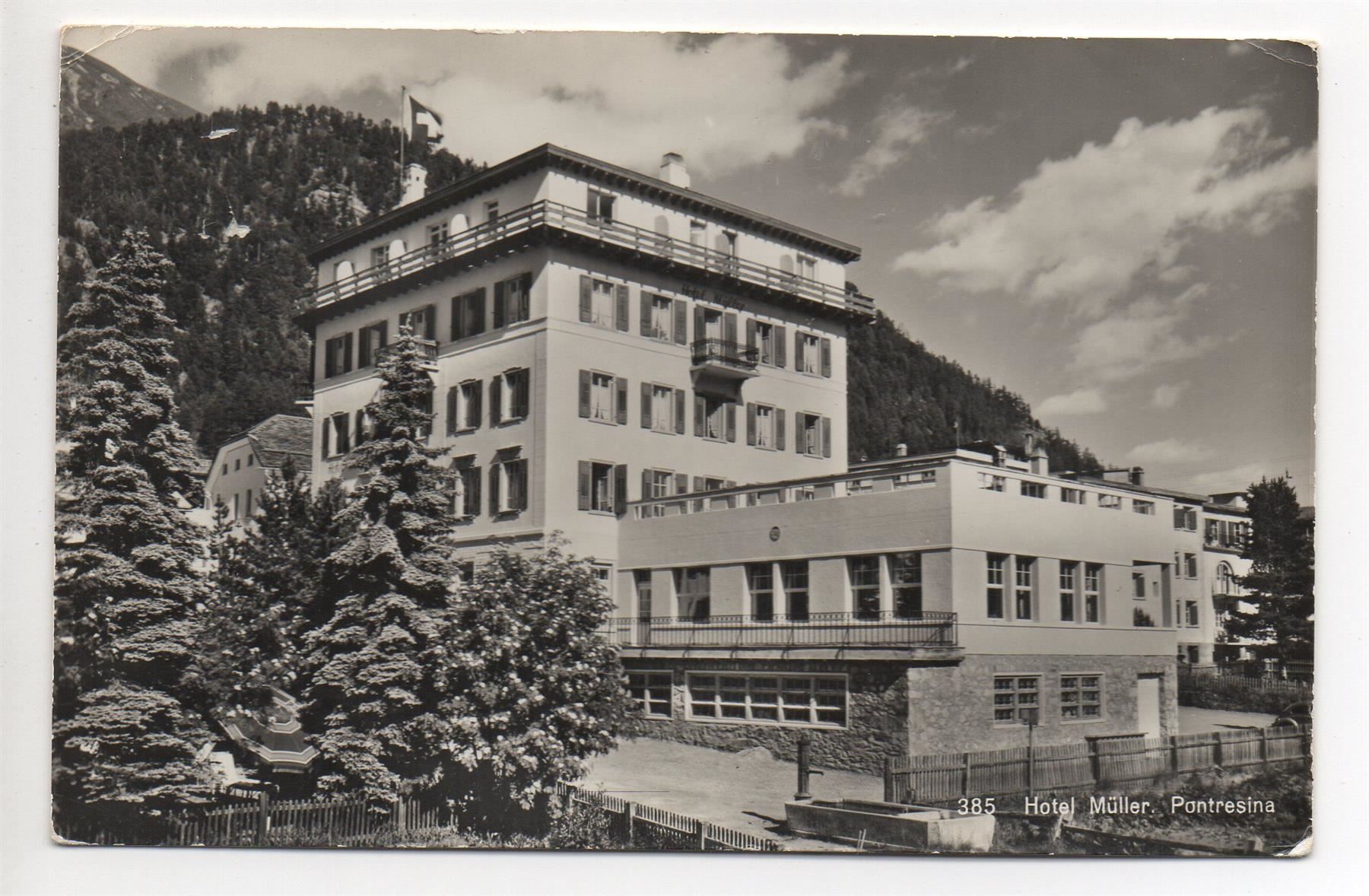 Cartes postales: PONTRESINA Hotel Müller – D'occasion à Jona par philajona