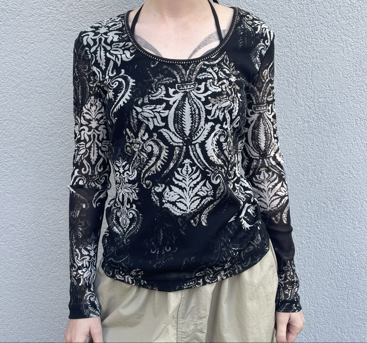 Blusen: Y2k long sleeve mesh top – Gebraucht aus Fribourg von tinavon