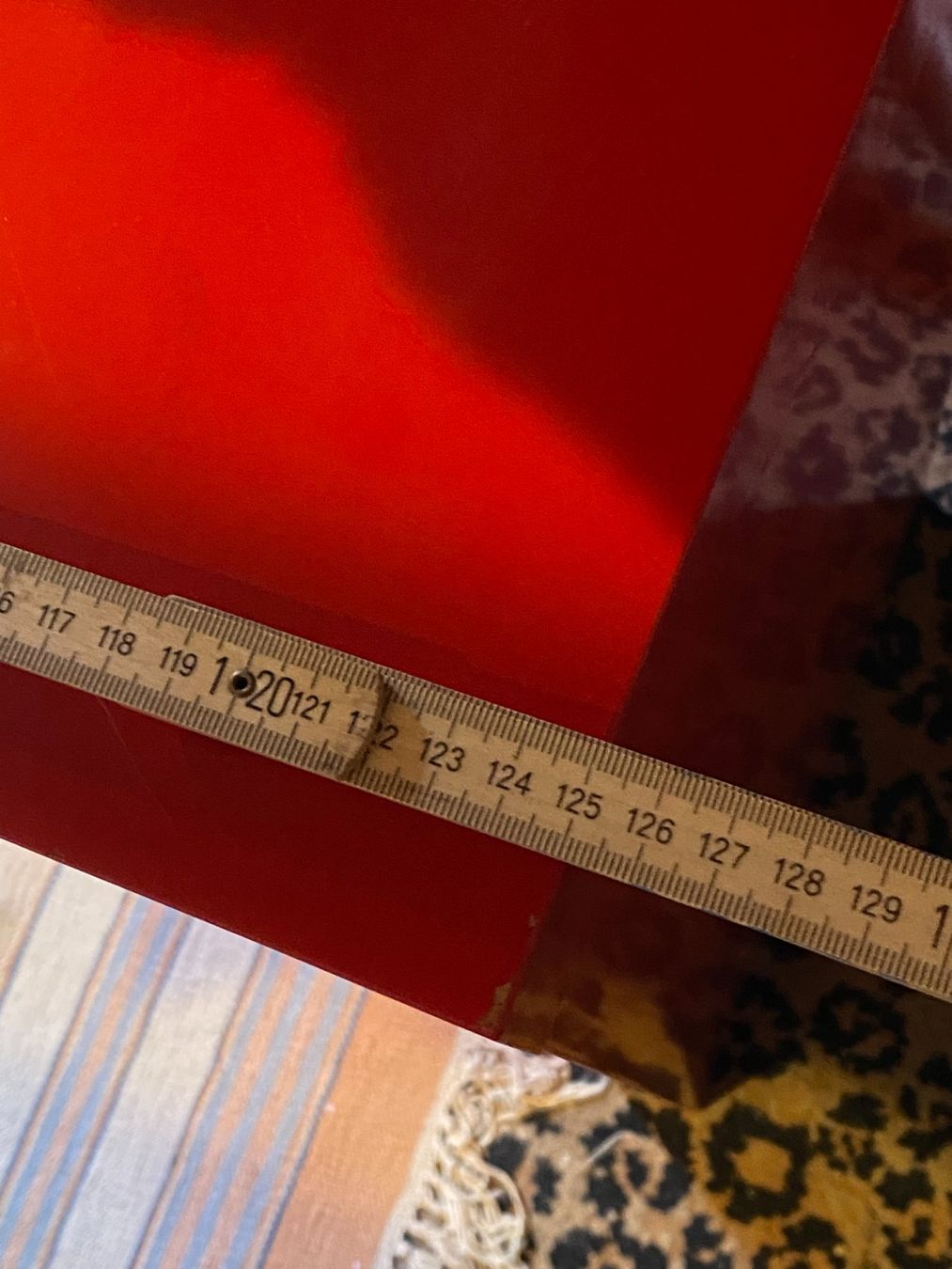 Ikea Tische: Table console rouge laquée, design moderne (IKEA) – Gebraucht aus Vevey von Zpahud 4