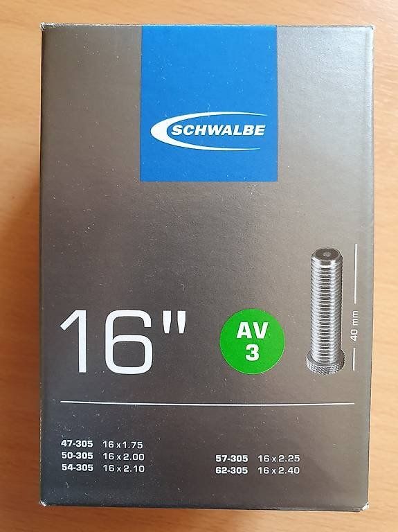 Ersatzteile: Veloschlauch 16'' Fahrradschlauch – Neu und originalverpackt aus Burgdorf von mentalshopCH