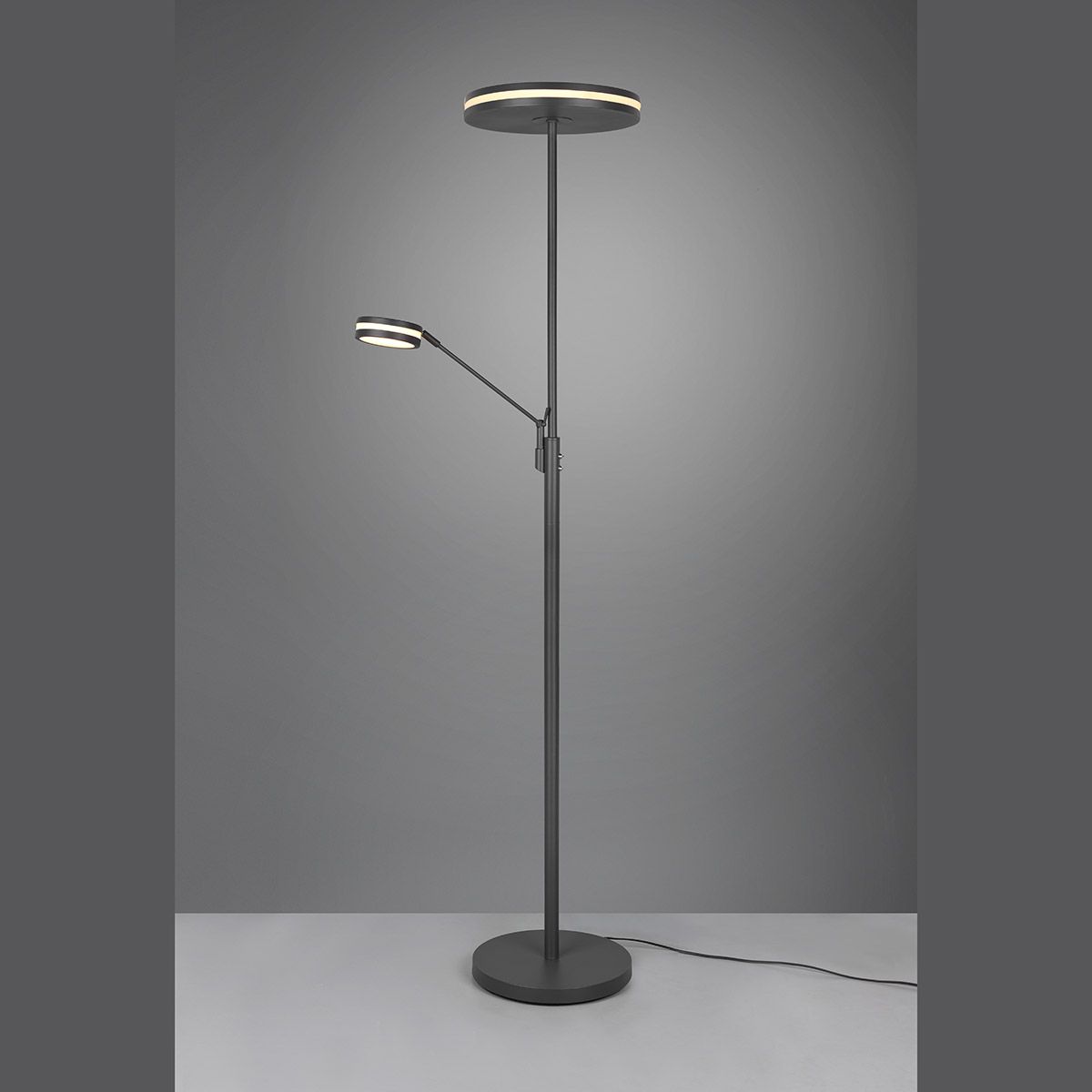 Lampade: LED Stehleuchte, Anthrazit, Dimmer, CCT – Nuovo (secondo la descrizione) da Kreuzlingen venduto da Smart-Light