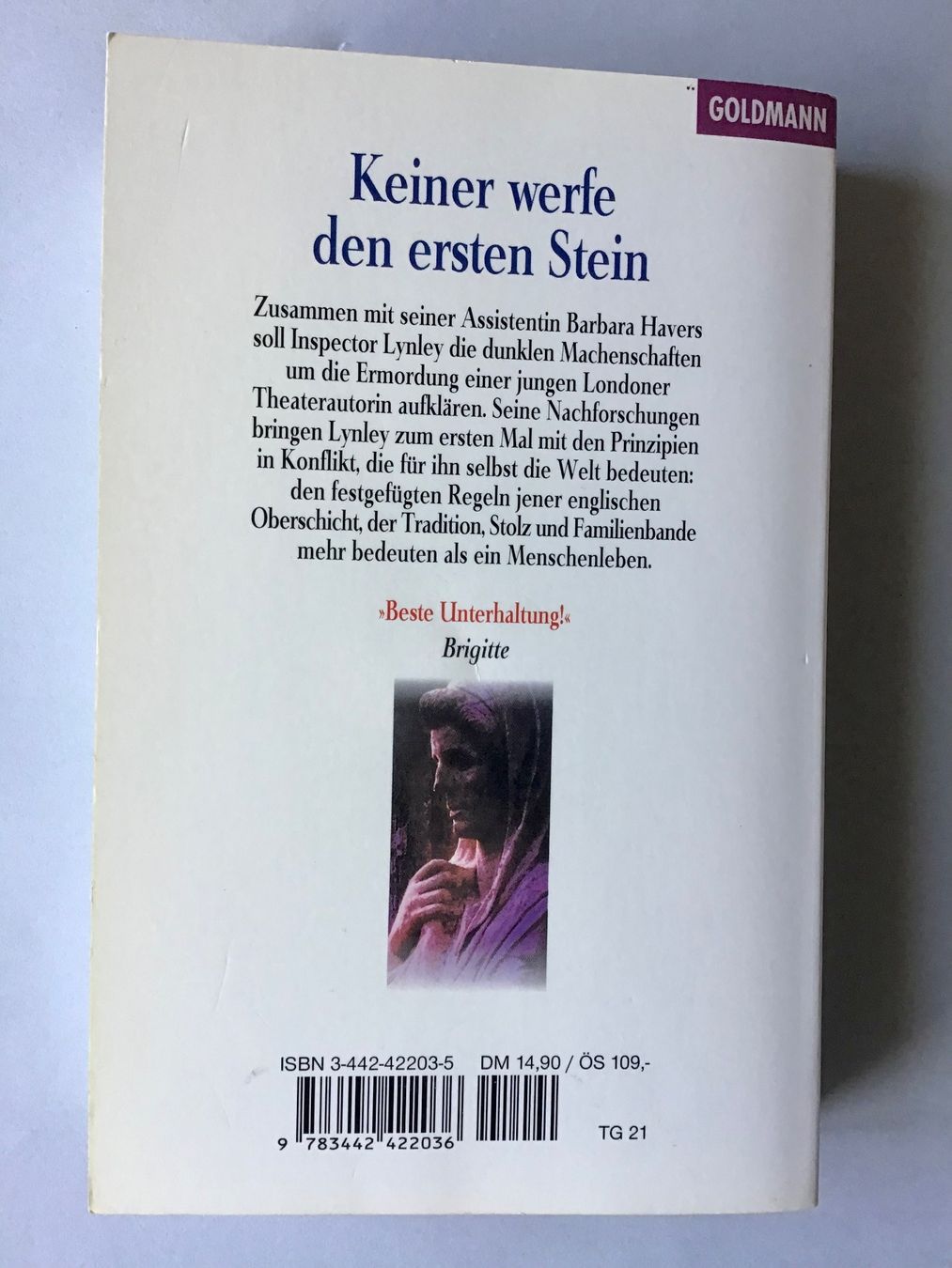 Bücher: Elizabeth George : Keiner werfe den ersten Stein – Gebraucht aus Bubendorf von Alpenheidi 1