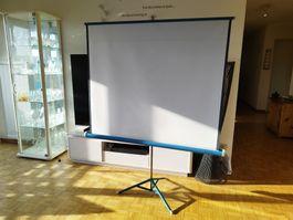 Original Vintage Leinwand m. Ständer Stahlblech aus den 60er