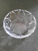 Kristallschale rund geschliffen, durchsichtig, 13,5 cm