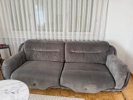 2x Sofa grau 3-Sitzer gebraucht
